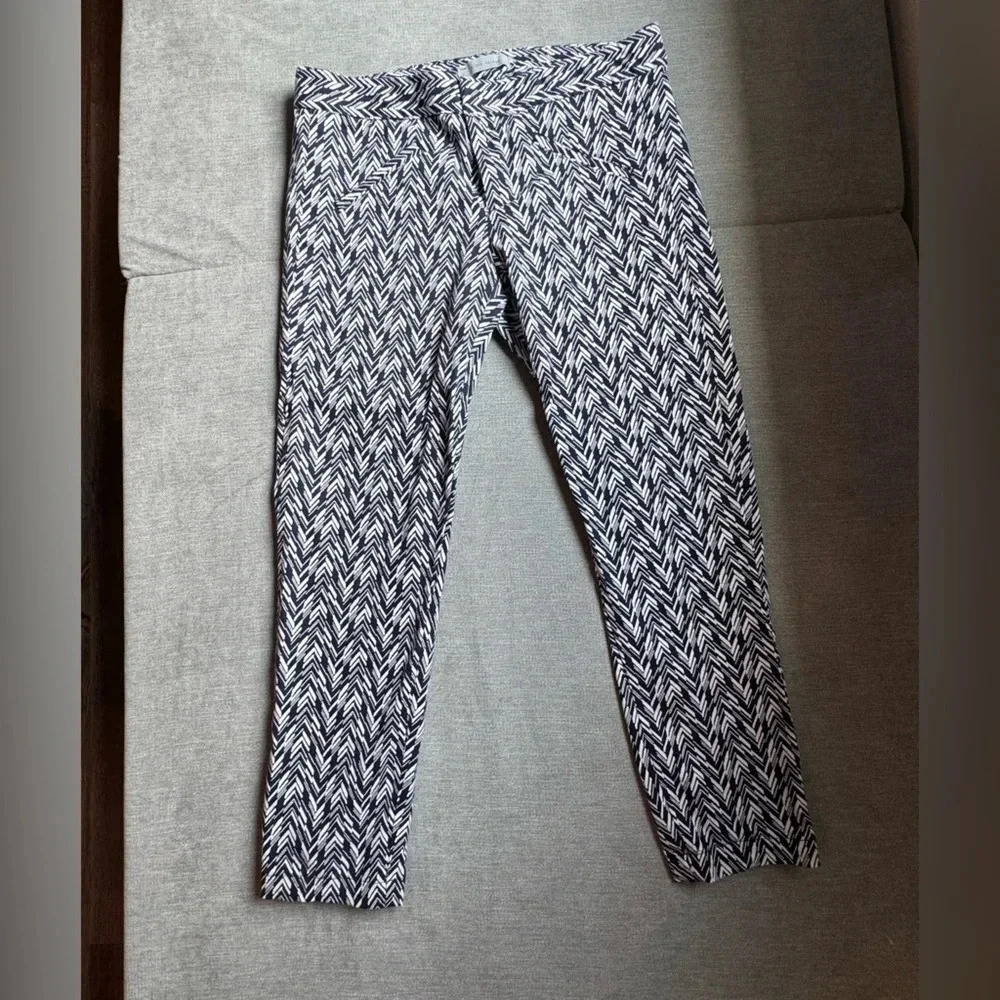 Women’s Gap Ultra Skinny Stretch Pant - blue and white, size 4 - Picture 3 of 9